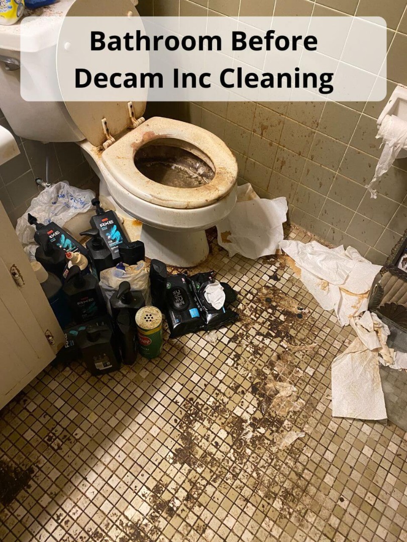 bathroom before decam inc cleaning