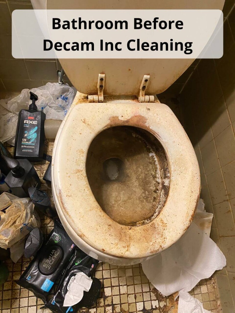 bathroom before decam inc cleaning