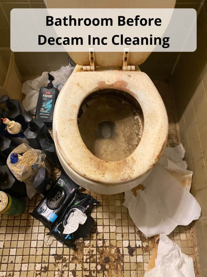 bathroom before decam inc cleaning