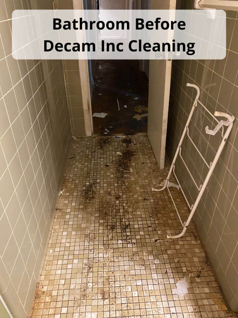 bathroom before decam inc cleaning